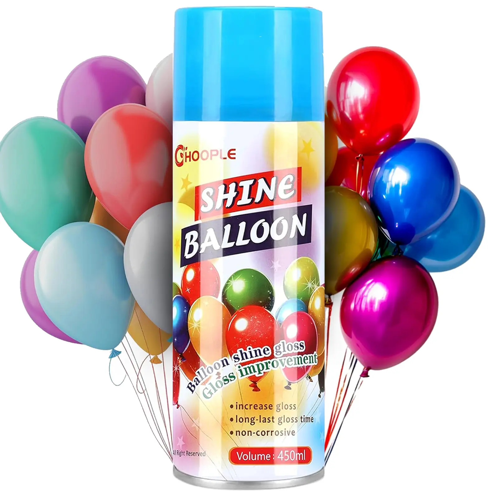 Balloon Decoration Gloss Spray,15oz Latex Balloon Gloss Spray,gloss spray paint,Diy, Design, Glitterspray Birthday Wedding Party Decorating Supplies