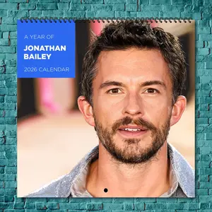 Jonathan Bailey 2026 Wall Calendar, 12-Month Celebrity Photo Calendar, Gift for Fans, Aesthetic Trendy Wall Decor for Women, Jonathan Photos Calendar
