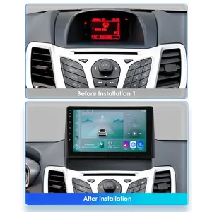 Hizpo For Ford Fiesta 2009-2016 Android 14 Apple Carplay Car GPS Stereo Radio BT 64GB