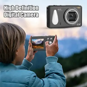 Clear-Focus 4K 64GB Digital Camera Autofocus Vlogging HD 48MP with 2.4" Large Screen Camcorder Camera for Photography for Kid Adult