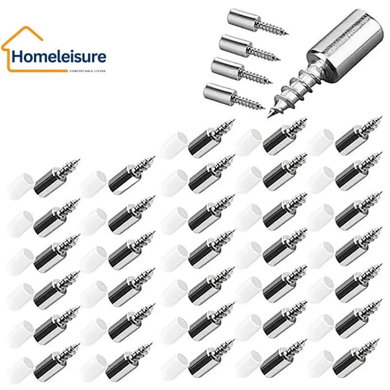 Shelf Support Pegs,Self-shelf support peg Self- partition tray Tapping Screws Cabinet Laminate Support,Shelf Pegs Pins with Non-Slip Sleeve, ShelfPegs for Shelves, Self-Tapping Screws ShelfSupport Pegs for Furniture Bookcase ShelfCabinet Closet