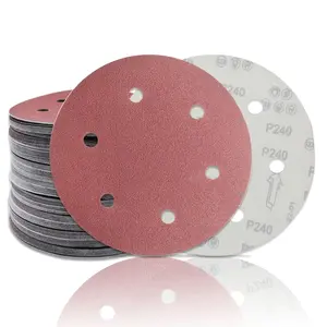 20 Pack 9 Inch 6 Hole 80 Grit Hook-and-Loop Sanding Discs -  Oxide Sander Disc Grinding Abrasive Sandpaper for ?9" Powe Drywall Sander.