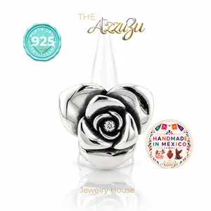 The AzzuZu Electroformed Sterling Silver Midnight Rose Statement MAXI Ring