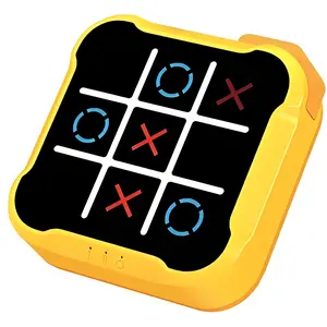 Portable Electronic Tic Tac Toe Game Console, Battery Powered Handheld Game Console, Educational Toy for Home Entertainment & Party Portable Handheld Tic Tac Toe Console