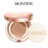 [Flawless Coverage] SKINTIFIC Cover All Perfect Cushion Foundation Full Coverage Weightless Skin Fit Satin Glow Oil Control Waterproof Sweatproof Flawless BB Cream CC Makeup Buildable For All Skin Type - Silicone Smooth Compact