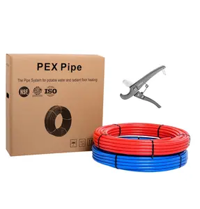 PEX-B Pipe, Red & Blue & Cutter - Pick Size to Add