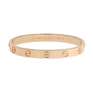 Pre-owned Cartier Love Bangle Bracelet Size 15