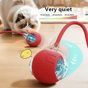 Fun toys to accompany pets-Cat & Dog Need Toy - Smart USB Rechargeable Ball Toy for Rug, Built-in Bird Chirping Sound, Anti-Depression Fun Gift for Cats & Dogs ﻿