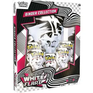 Pokémon White Flare Binder Collection - Includes Binder & Cards - Official Trading Card Game Accessory
