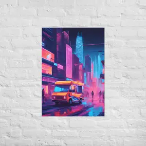 Hacker Snacks Food Truck 8 Matte Paper Poster