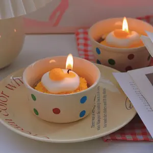 Birthday Candle: Creative Scented Candle, Soy Wax, Cute Egg-Shaped Candle, Birthday Gift, Souvenir