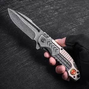 Heavy-Duty Rescue Style Folding Knife, EDC Gear for Outdoor Adventures & Everyday Carry