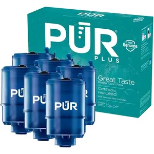 Pur plus faucet mount replacement filter  genuine pur filter 2in1 powerful natural mineral filtration lead removal 18month value blue rf