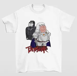Peter Griffin Berserk T-Shirt Featuring Family Guy Anime Crossover Desig