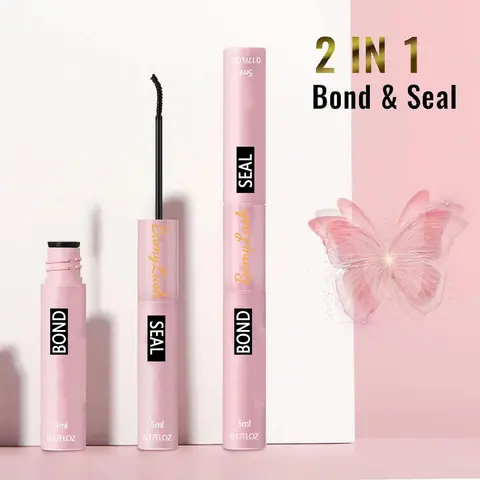 Double-ended Eyelash Glue, 1 Count Long Lasting Eyelash Bond & Seal, Eyelash Extension Glue, Professional Makeup Accessories for Women Summer Makeup, Gift, Cosmetic, Eyelash Glue Pens