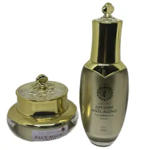 Tina toner  Face magic  with serum set Moisturizing  Firming Deep Hydration Face Cream, 1 Box Hydrating Nourishing Face Cream, Improves Elasticity Moisturizer for Women & Men All Skin Types