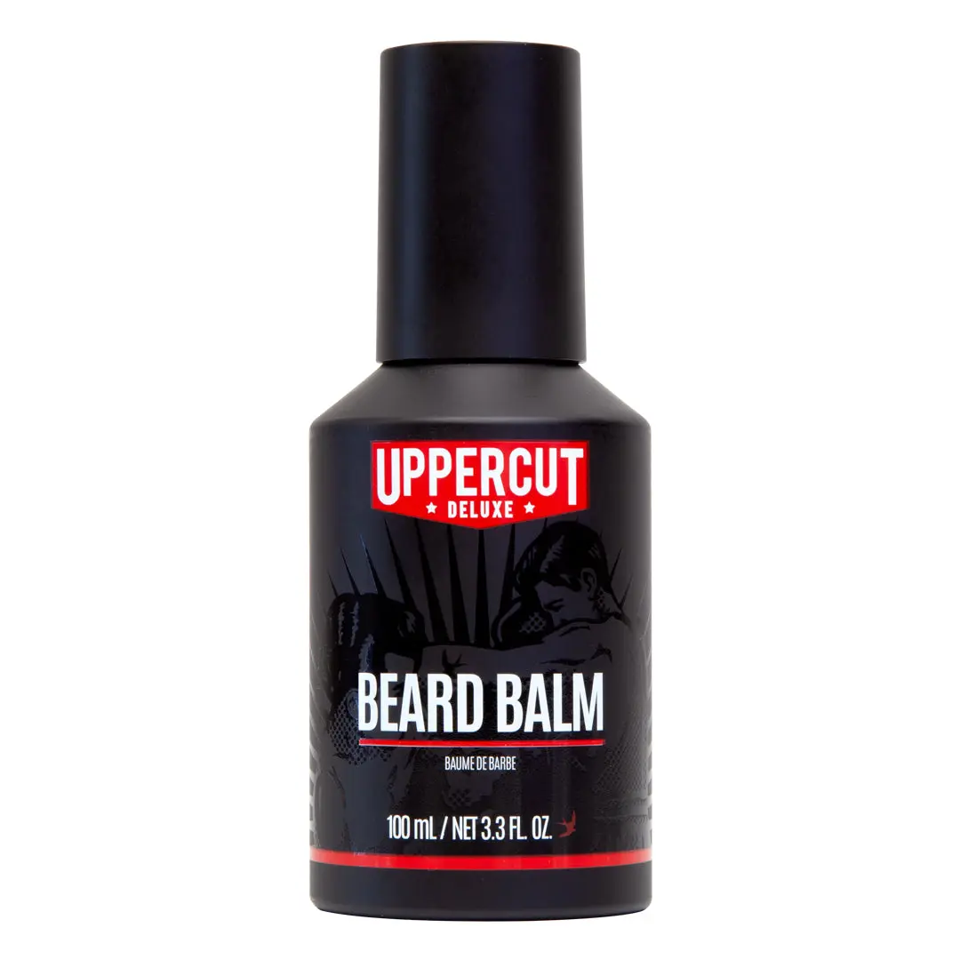 Uppercut Deluxe Beard Balm, Lightweight Men's Hair Care to Add Structure & Control Stray Hairs for Medium to Long Beards, Coconut Scent, 100 mL / 3.3 fl oz, Conditioning, Controls Stray Hairs