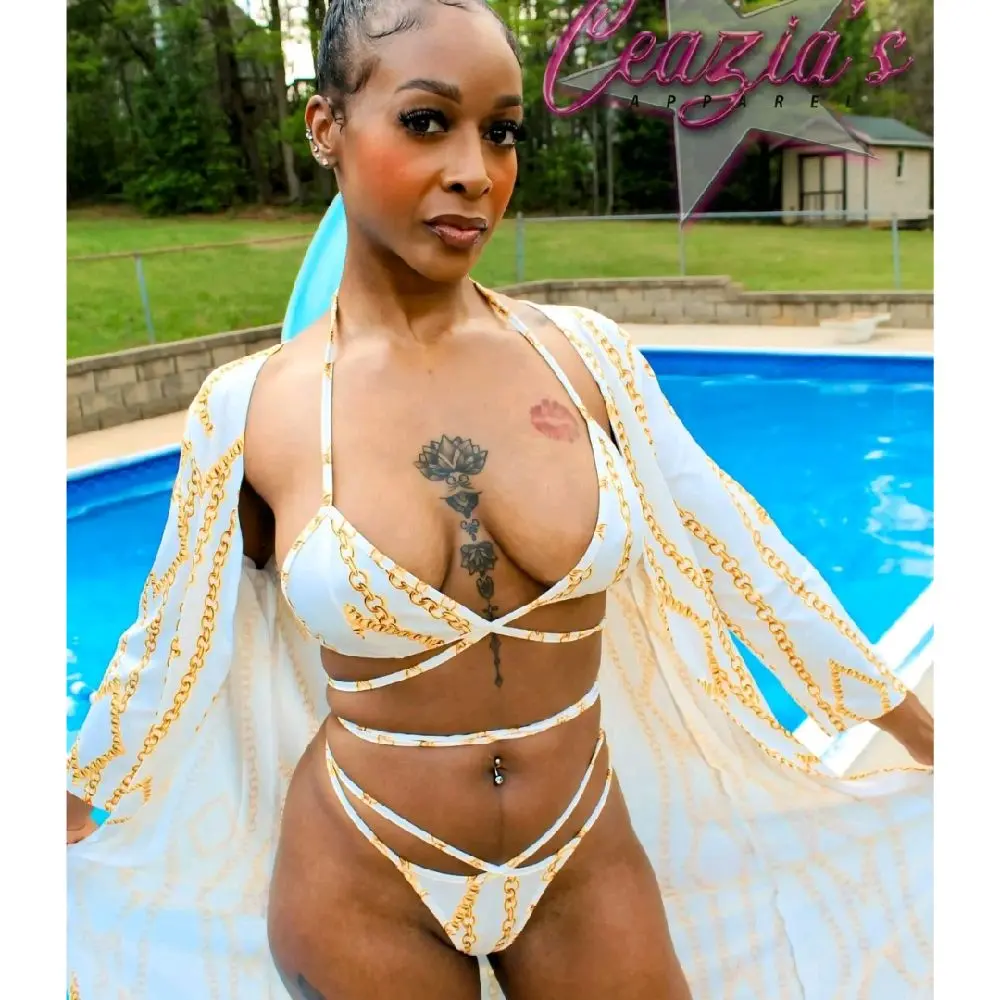 Chain Reaction G-String 3 piece Bikini