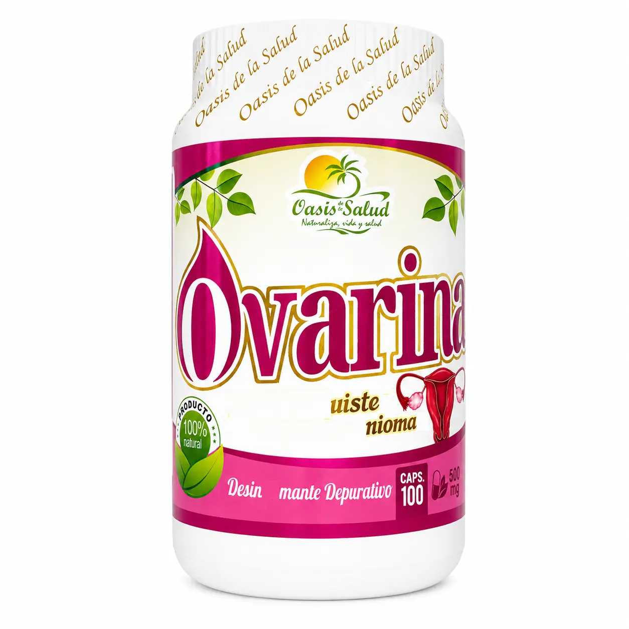 Ovarna Suplemento Natural Para Mujer  - 100 Capsules - Natural Supplement for Woman - Wellness and Daily Support Vitamin Supplement