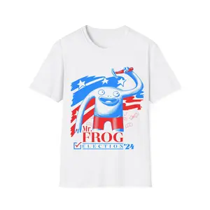 Smiling Friends Mr. Frog Presidential Unisex Softstyle T-Shirt