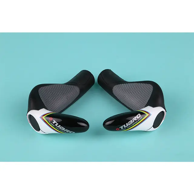 TUBRO TS690 Ergonomic Bar Ends Grips, Full Carbon Fiber Lock-On Bike Handlebar Grips, 222g, Multi Color Options for MTB