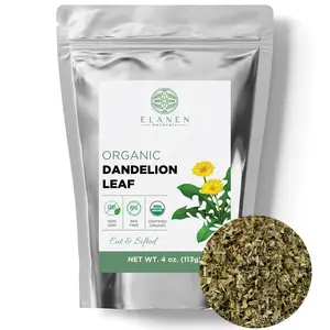Dandelion Leaf, USDA Certified Organic, Cut & Sifted