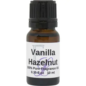 Vanilla Hazelnut Fragrance Oil, 10 ml Premium, Long Lasting Diffuser Oils, Aromatherapy