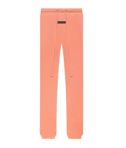 Tiktok Dhop Deals StreetWear Jogger Cozy Aesthetic Coral Sweatpants with Elastic Cuffs for Daily Fits  Casual Menswear Outfit