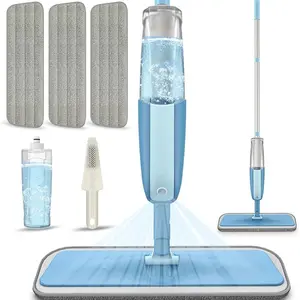 Spray Mops Wet Mops for Floor Cleaning - Microfiber Dust Mop with 3X Washable Pads Floor Mop with Sprayer Wood Floor Mops Commercial Home Use for Wood Floor Hardwood Laminate Ceramic Tiles.