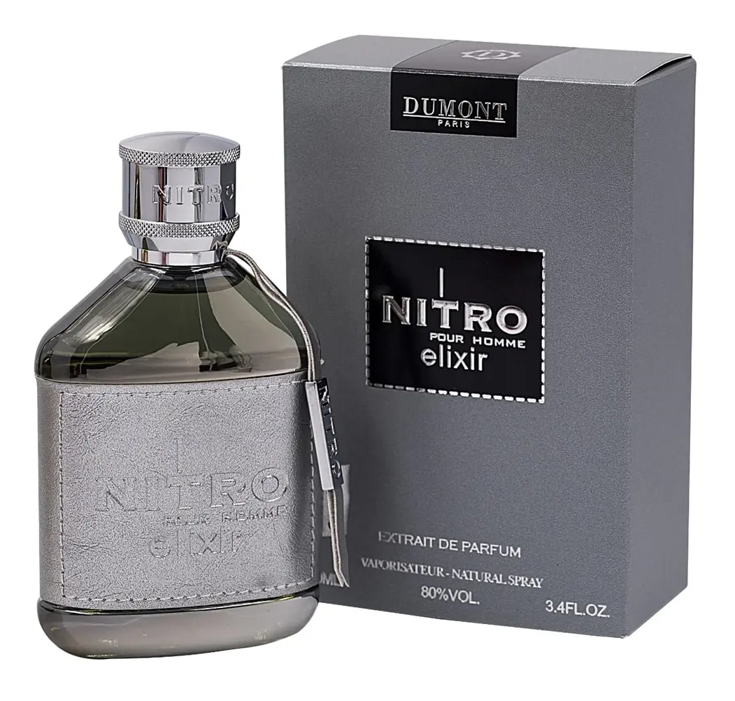 Dumont Nitro Elixir 3.4 Fl Oz Extrait De Parfum for Men – Premium Long Lasting Scent
