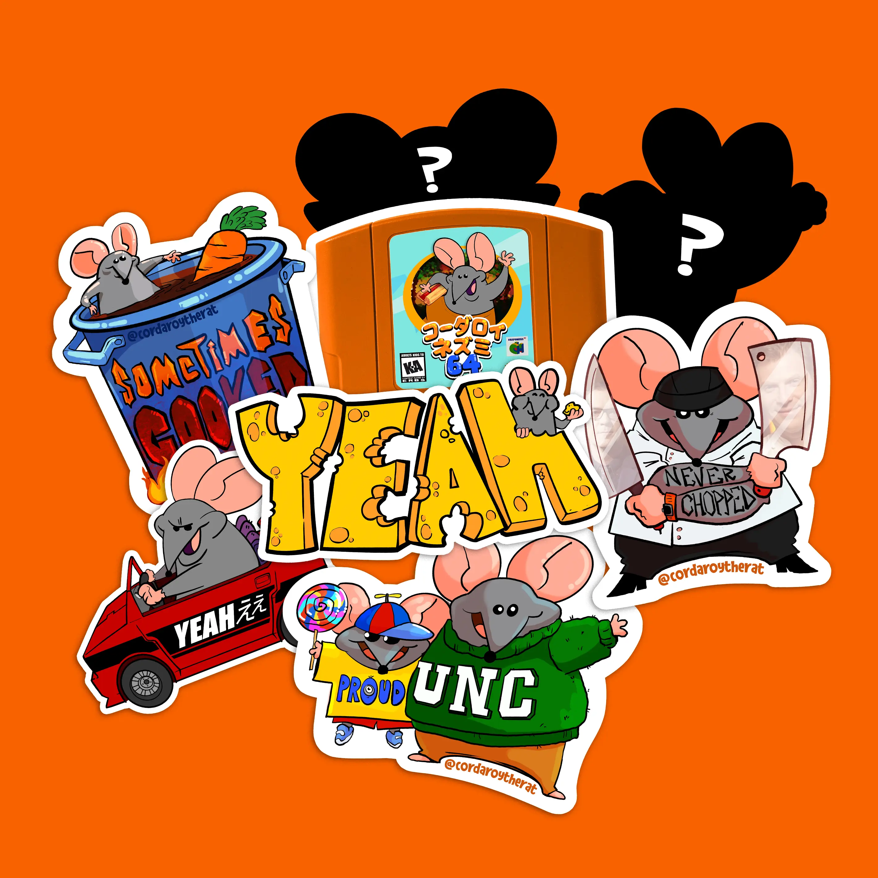 CordaRoy The Rat STICKER PACK