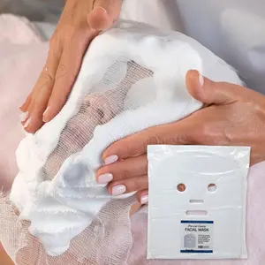 Appearus 100 Pack Gauze Facial Masks - 100% Cotton High-Frequency Treatments - Clay, Soft Masks, Skincare, Exfoliating, Gentle Skin Repair Comfort