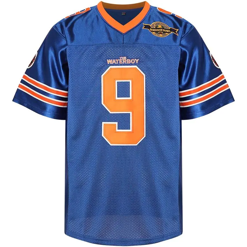 Football Jersey The Waterboy Bobby Boucher Blue | Vintage Movie Sports Jersey | V-Neck Jersey