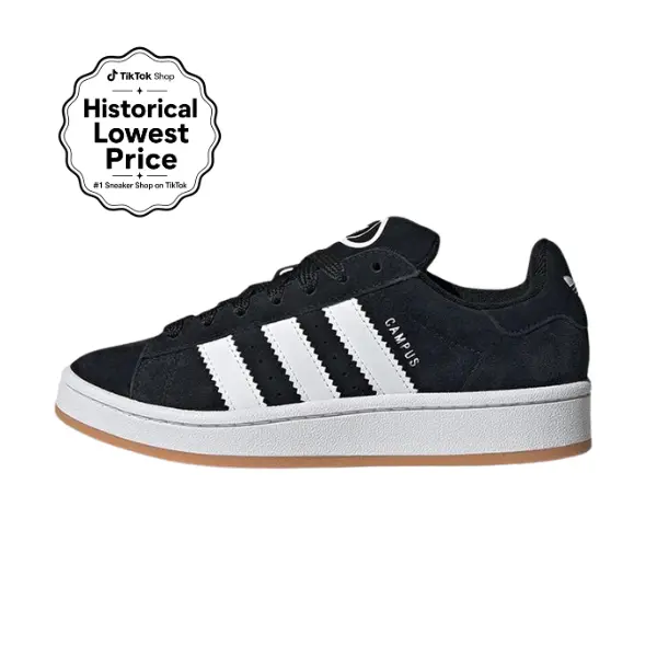 Adidas Campus 00s J 'Black White Gum', Shoe, Sneaker, Sports Shoes, Footwear, Trainer, Athletic, Casual, Suede