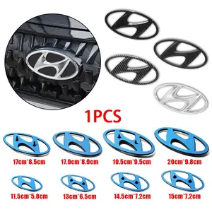 1pcs ABS Car Hood Front Rear Trunk Emblem Badge Car Logo Car front grille For Hyundai Tucson I40 ix25 ix35 Accent Elantra Santa fe Sonata Car Series Auto Accessories Car Decals