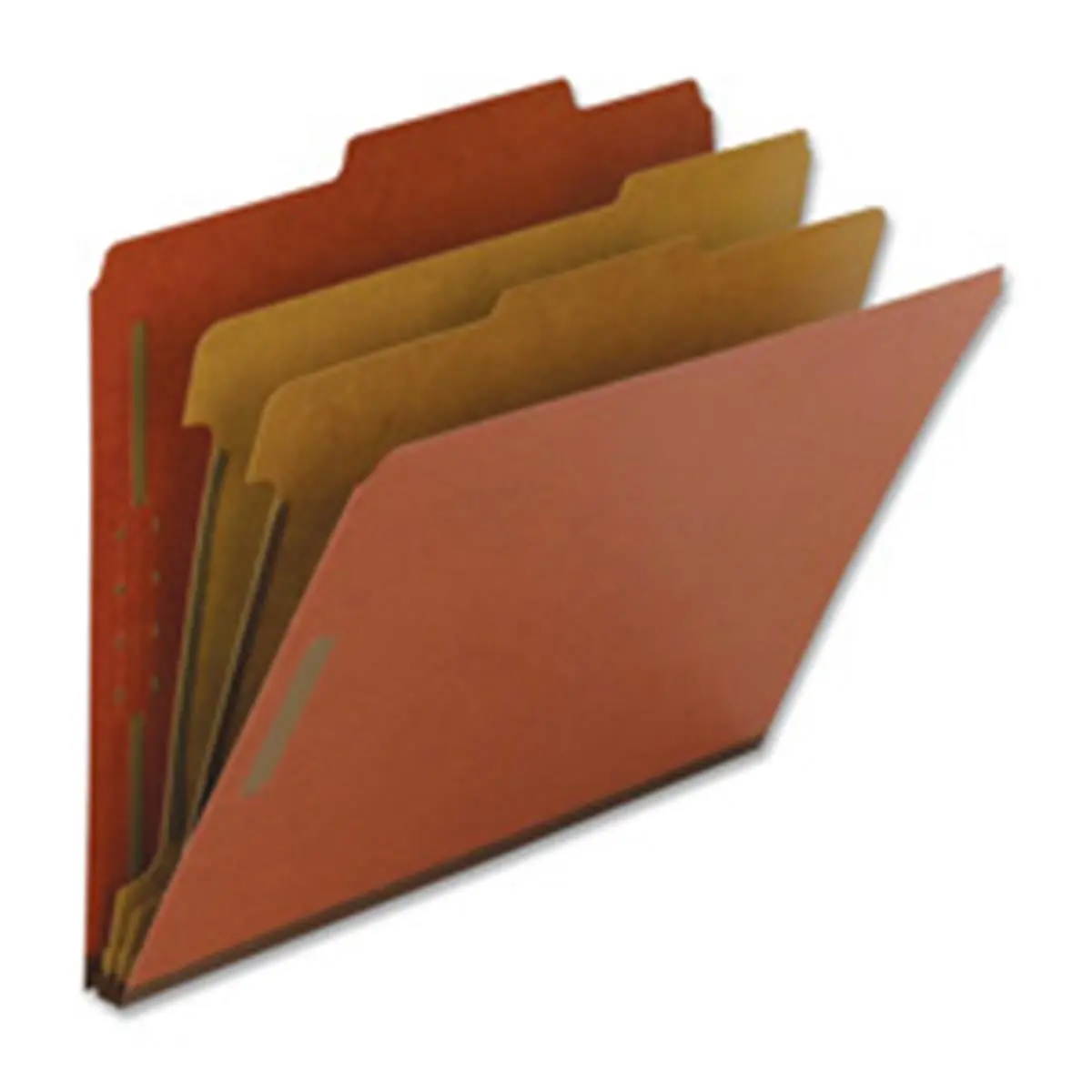 212 MAIN Legal Classification Folders, Recycled Red Expandable Folders with 2 Partitions (Kraft Dividers), for Document Sort and Office Document Organization, Two Partitions