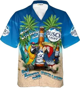 Parrot Busch Light Hawaiian Shirt