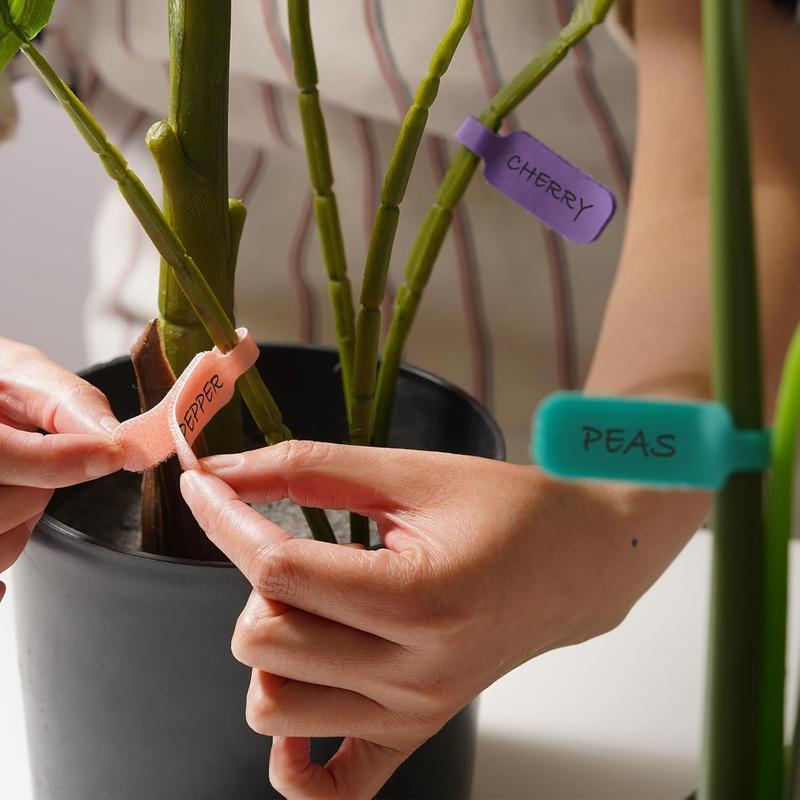 33 Pack Self Locking Writable Cable Ties Reusable Nylon Wire Straps with Color Coded System for Home Office Electronics TV Computer Cord Management