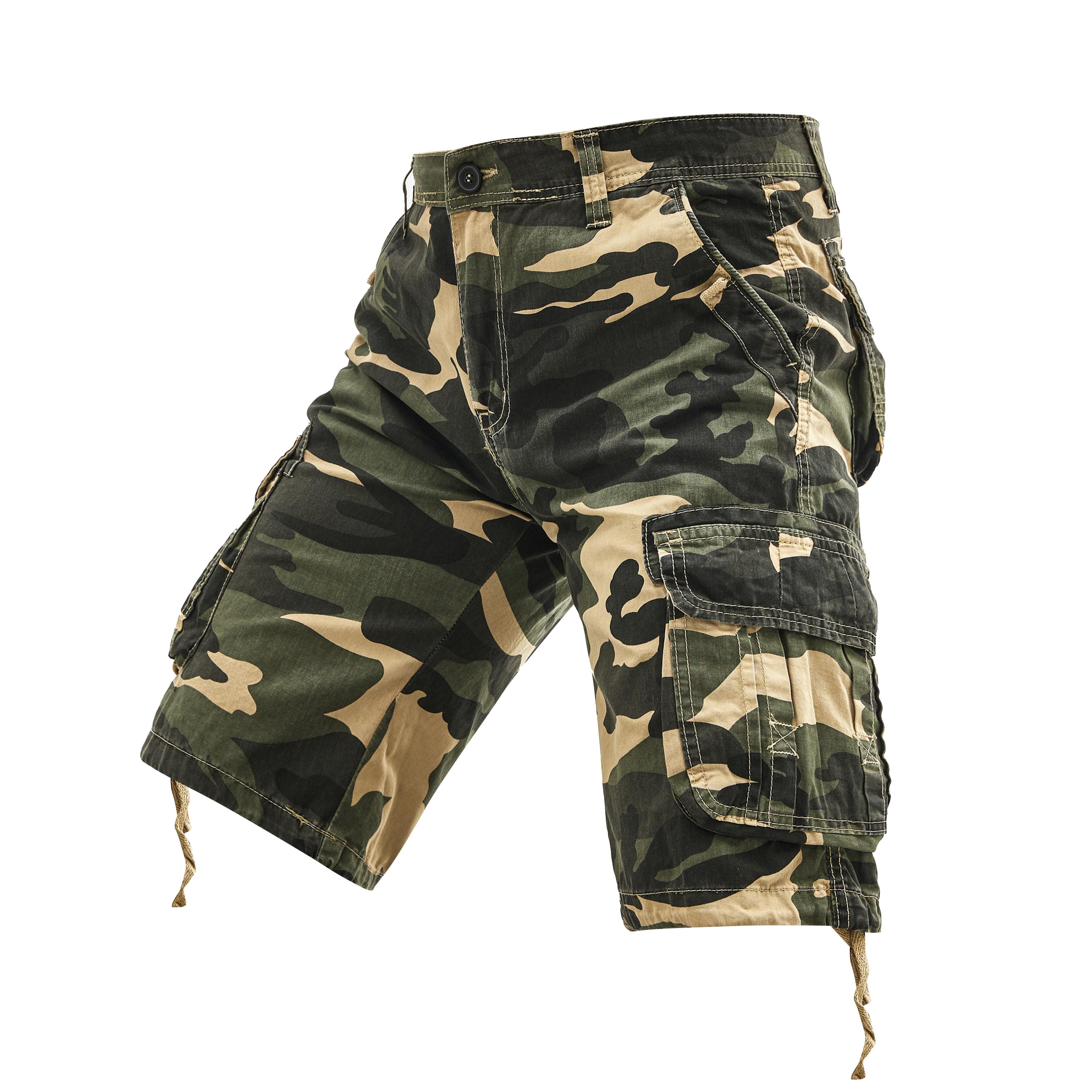 Men's Camo Cargo Shorts Multi-Pocket Lightweight Wear-Resistant Fashion Work for Hiking Camping Climbing Working Daily Casual Streetwear Durable Flexible Comfortable