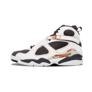 Air Jordan 8 Retro LS "WHITE / ANTHRACITE - DARK ORANGE" 317258 104