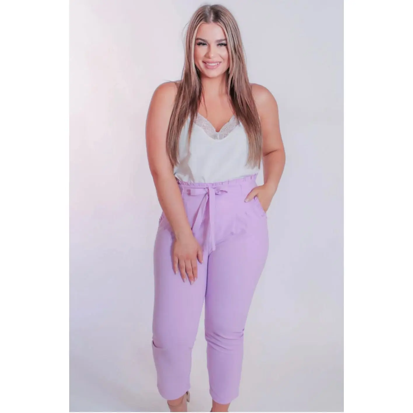 SLICE OF STYLE PAPER BAG PANTS