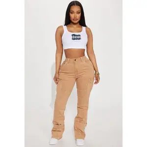 Alternate Universe Stretch Cargo Jeans - Tan