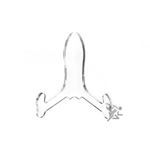 3" Classic Style Clear Acrylic Easel Display Stands