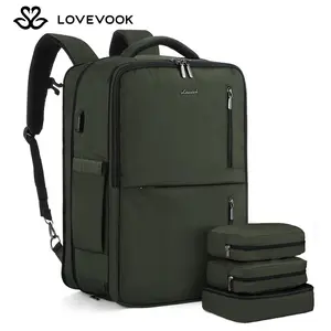 [For LOVEVOOK Live] LOVEVOOK TSA-Approved Expandable Carry-on Travel Backpack with 3 Packing Cubes
