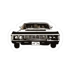 Supernatural Impala Sticker, Supernatural Gift, Dean Winchester