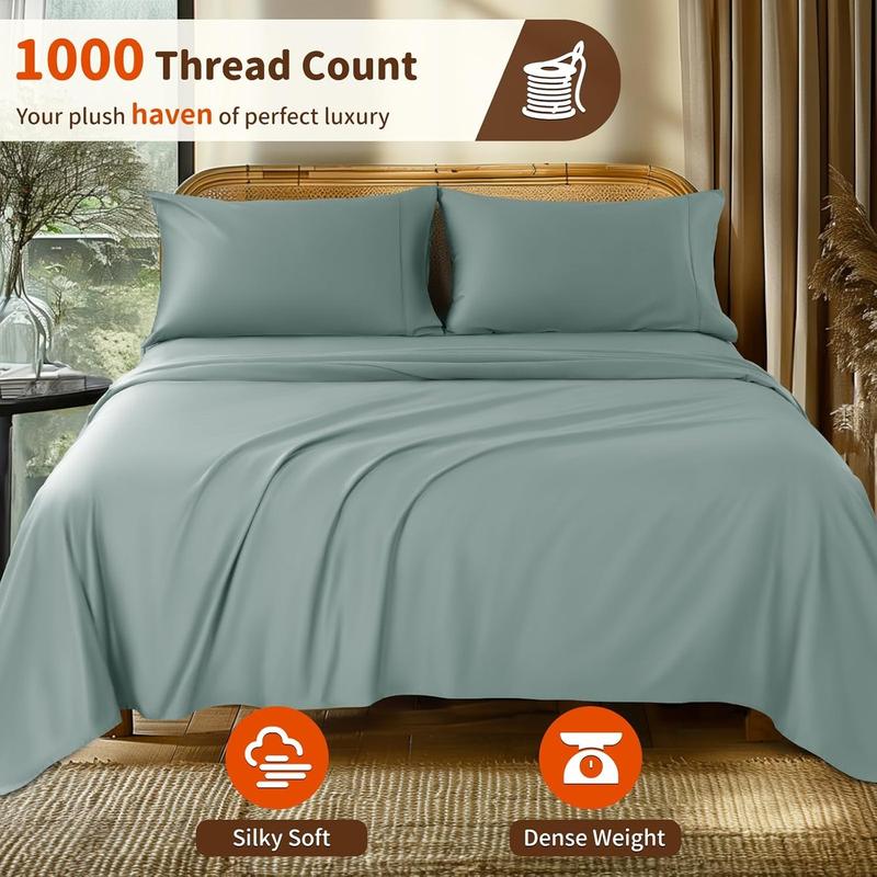 1000 Thread Count Egyptian Cotton King Sheets. LBRO2M King Sheets.
