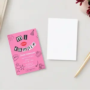 Burn book editable birthday invitation