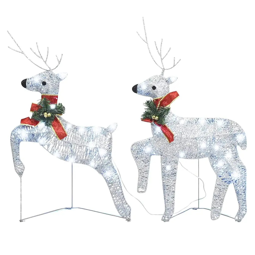 vidaXL Christmas Reindeers Decoration Christmas Lighting Display with LEDs 3013528