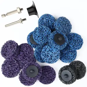20 PCS 2 Inch Quick Change Strip Discs for Die Grinder & Drill - Paint Stripping Wheel, Rust & Oxidation Removal, Surface Prep Tools with Grits (Blue/Purple/Black) - Home Improvement.