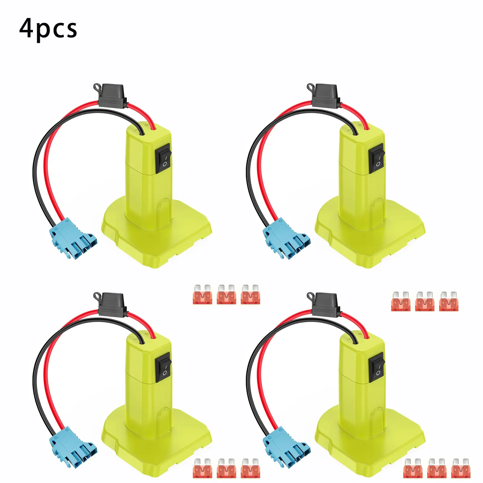 Battery Adapter Converter for Ryobi 18V ONE+ - Power Wheels Adapter Conversion Kit with On/Off Switch, Fuse Protection & Wire Connectors